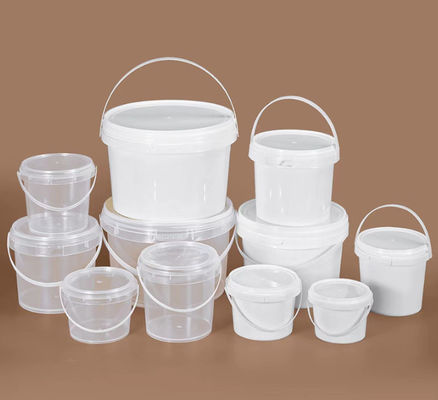 चिकनी सतह और विभिन्न मोटाई के साथ अनुकूलन योग्य टिकाऊ पारदर्शी प्लास्टिक बाल्टी