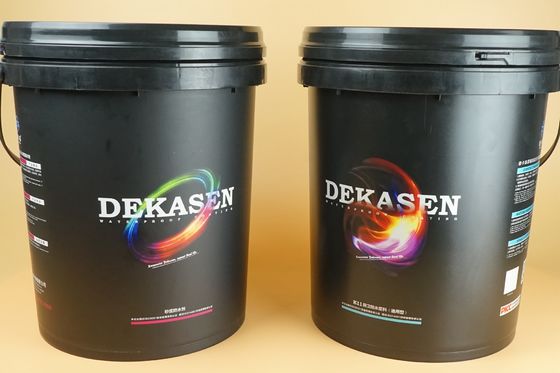 1.2KG प्लास्टिक पेंट बाल्टी 1 गैलन क्षमता हैंडल और ढक्कन के साथ गारंटीकृत