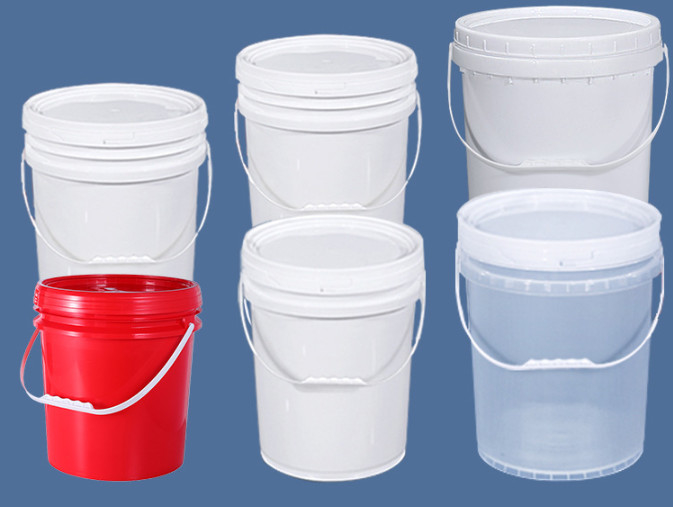 भारी शुल्क सफेद औद्योगिक स्नेहक भंडारण 20L क्षमता PP/HDPE वैशिष्ट्य के साथ बाल्टी