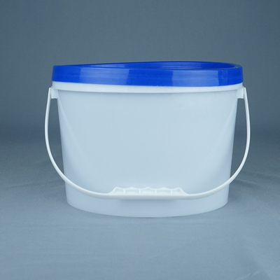5L 10L 20L प्लास्टिक बाल्टी ओवल फॉर्म पीपी / एचडीपीई सामग्री