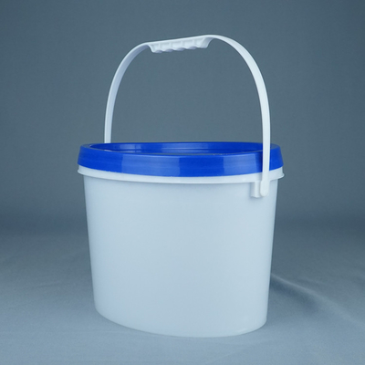 5L 10L 20L प्लास्टिक बाल्टी ओवल फॉर्म पीपी / एचडीपीई सामग्री