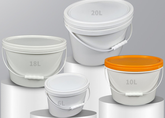 बहुउद्देश्यीय अनुकूलन योग्य अंडाकार प्लास्टिक बाल्टी खाद्य ग्रेड 5L-20L