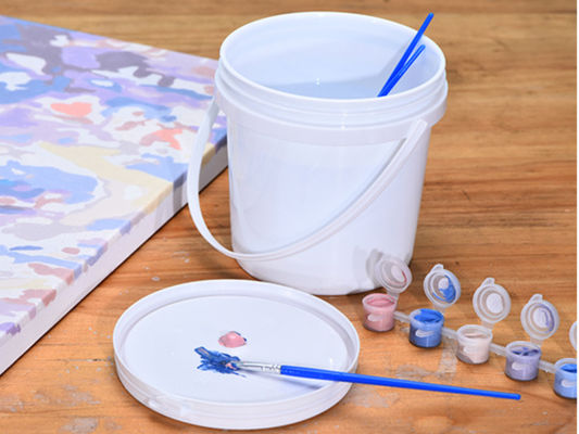 पेंटिंग अनुप्रयोगों के लिए 3 गैलन क्षमता ठंढ प्रतिरोधी प्लास्टिक पेंटिंग कंटेनर