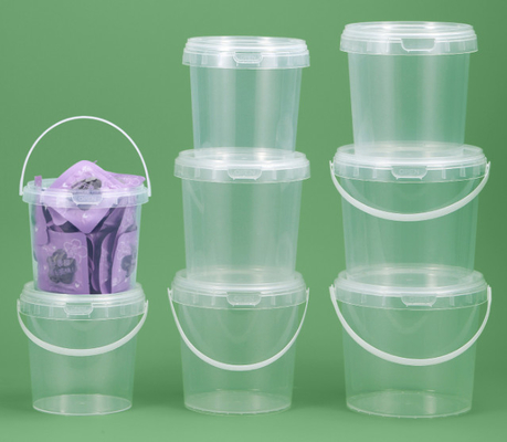 0.2L-30L क्षमता स्थायी भंडारण के लिए प्लास्टिक खाद्य बाल्टी