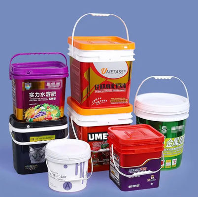प्लास्टिक पेंट बाल्टी जंग प्रतिरोधी 3 गैलन क्षमता औद्योगिक और वाणिज्यिक के लिए