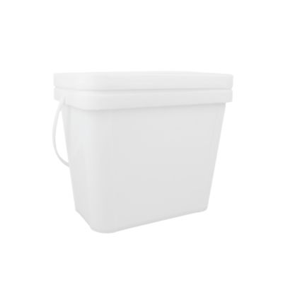 रंग के लिए पीपी वर्ग प्लास्टिक बाल्टी 100% कच्चे माल वर्ग