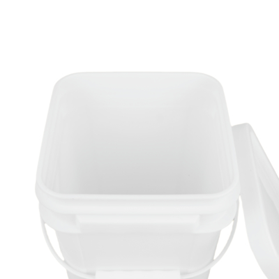 खाद्य ग्रेड स्क्वायर प्लास्टिक वेसल सफेद या अन्य व्यावहारिक भंडारण समाधान के लिए