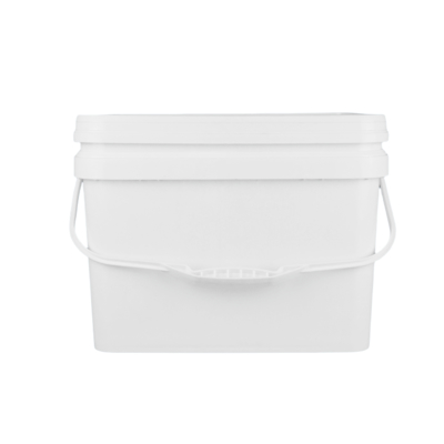 पीपी 100% कच्चा माल स्क्वायर प्लास्टिक बाल्टी, प्रभाव प्रतिरोध के साथ, सफेद या अन्य