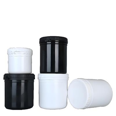 नमी प्रतिरोधी भंडारण के लिए एक टुकड़ा तल के साथ फ्लिप कैप पीईटी जार