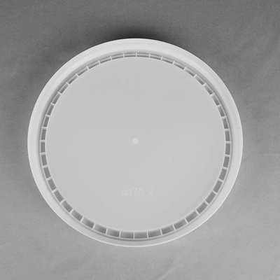 ढक्कन के साथ सफेद खाद्य ग्रेड बाल्टी 1L-5L