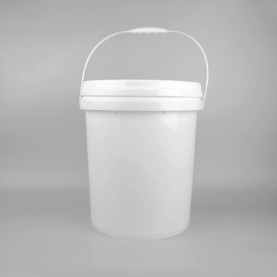 ढक्कन के साथ सफेद खाद्य ग्रेड बाल्टी 1L-5L