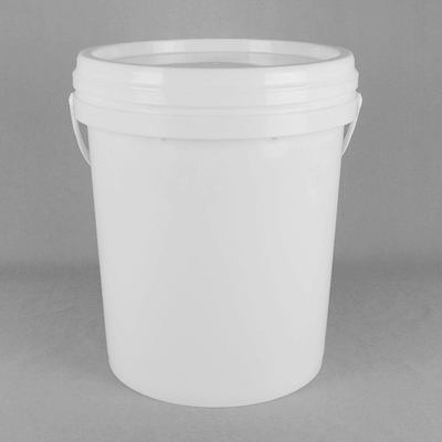 ढक्कन पर स्नैप के साथ 20L गोल प्लास्टिक बाल्टी
