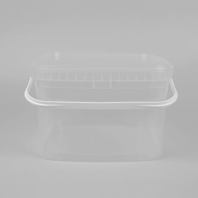 रासायनिक प्रतिरोध के साथ सफेद रंग चौकोर प्लास्टिक की बाल्टी